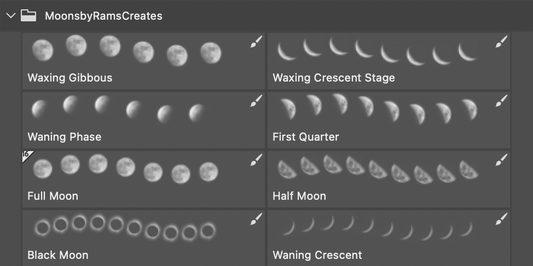 Moon Brushes for Photoshop
